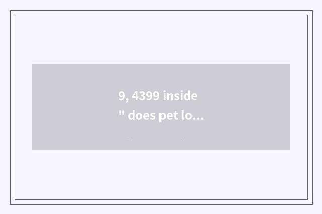 9, 4399 inside 