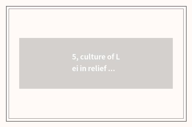 5, culture of Lei in relief district?