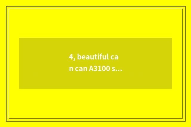 4, beautiful can can A3100 send video?
