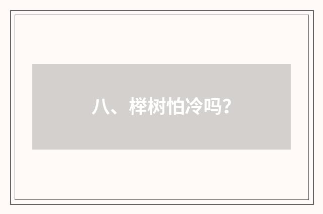 八、榉树怕冷吗？