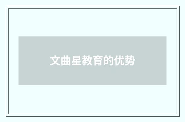 文曲星教育的优势