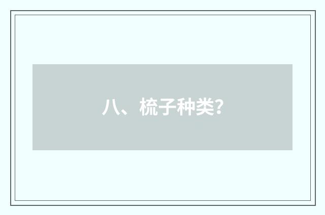 八、梳子种类?