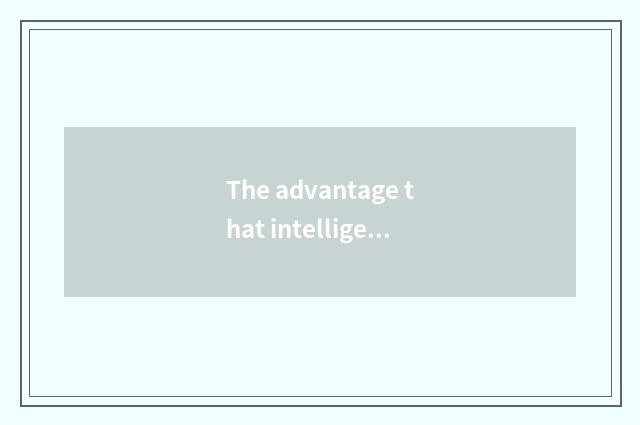 The advantage that intelligence of astral sth resembling a net lives in and char