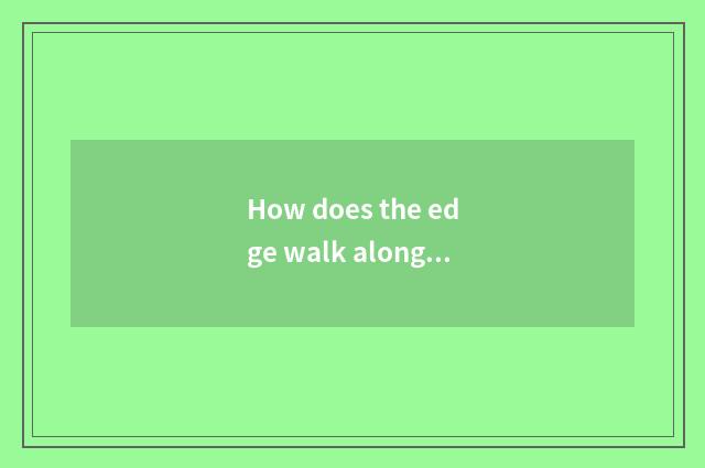 How does the edge walk along an edge to see small map in Wang Zherong boast?