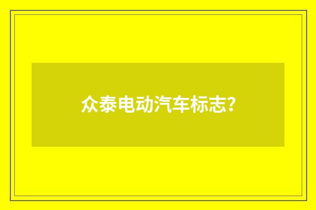 众泰电动汽车标志?