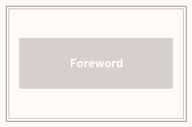 Foreword