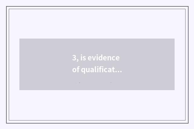 3, is evidence of qualification of mental health teacher good take an examinatio