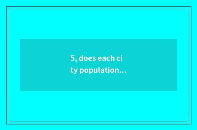 5, does each city population rank Taiwan 2015?