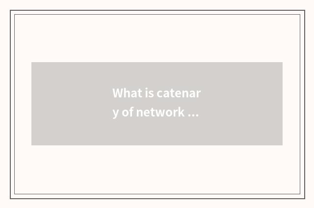 What is catenary of network of fashion of China inspire confidence in sb?