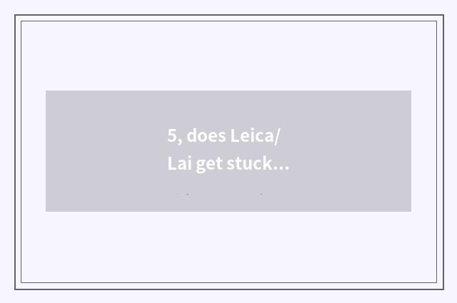 5, does Leica/ Lai get stuck + is LEICA+C+type+112 become how to resemble kind?