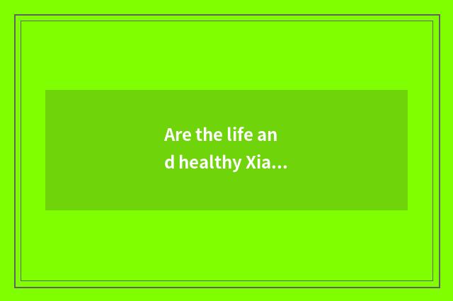 Are the life and healthy Xiaochang known?
