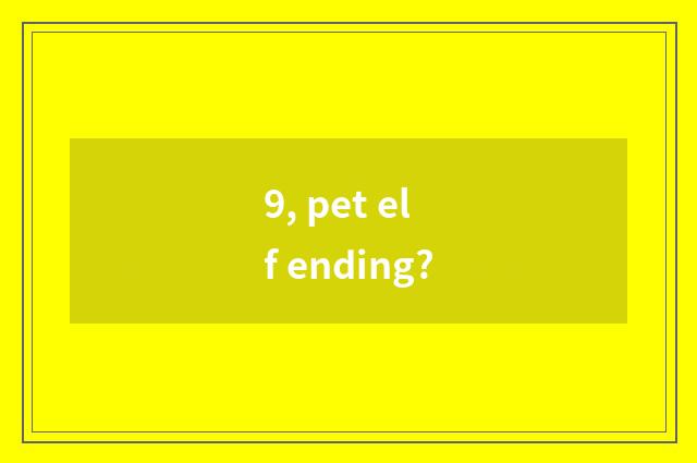 9, pet elf ending?