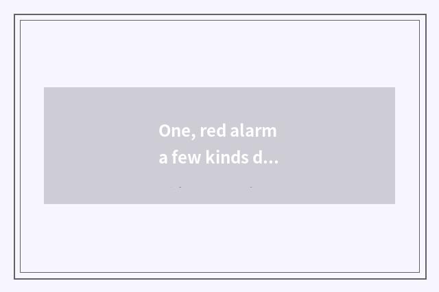 One, red alarm a few kinds does the machinery of 3 empires have?