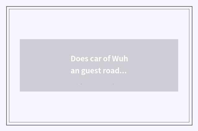 Does car of Wuhan guest road rent a company to rely on chart?