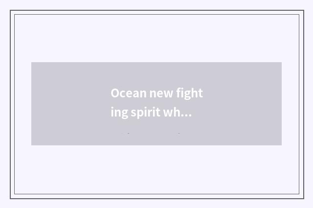 Ocean new fighting spirit why center of the incognito Xin Rui that install coupl