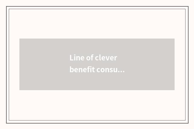 Line of clever benefit consumed and colour