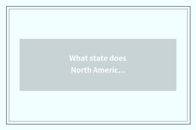What state does North America have?