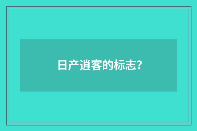 日产逍客的标志?