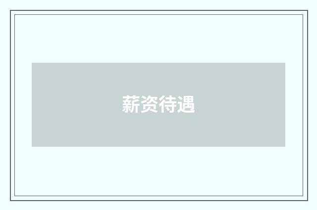 薪资待遇