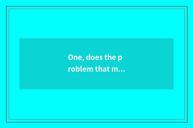 One, does the problem that mental health teachs solve a concept to teach medium