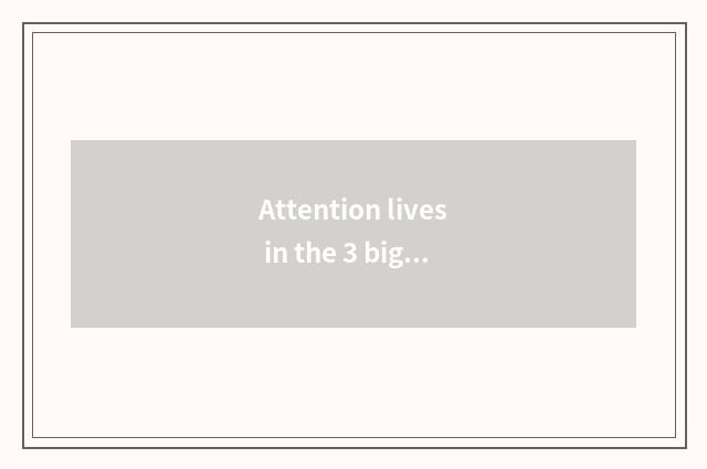 Attention lives in the 3 big keys that decorate the effect
