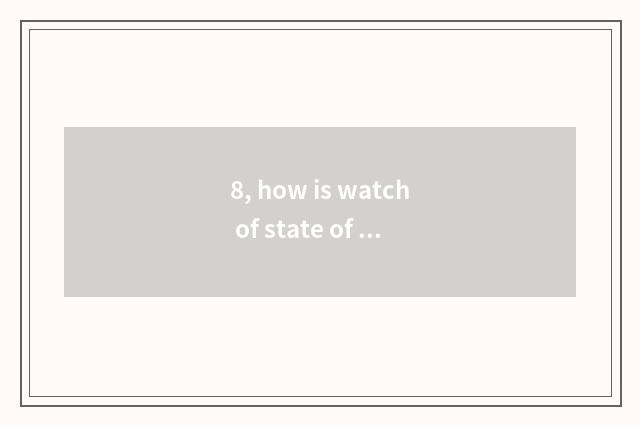 8, how is watch of state of student mental health written?
