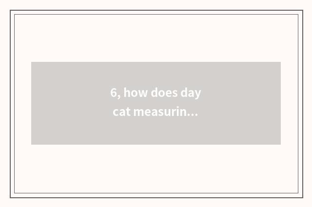 6, how does day cat measuring projector move brightness?