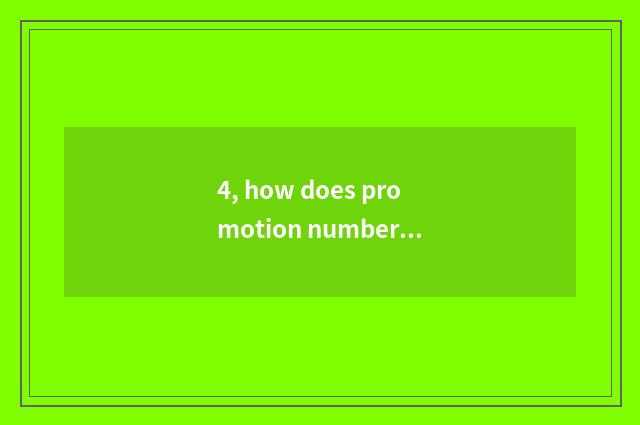 4, how does promotion number camera resemble element?