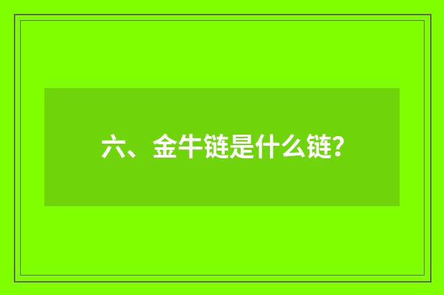 六、金牛链是什么链？