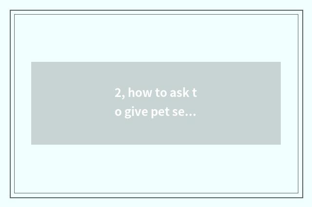 2, how to ask to give pet seal a magic weapon?