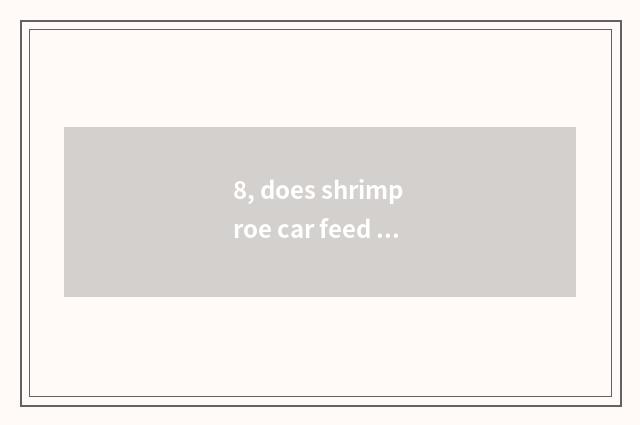 8, does shrimp roe car feed a city through Lindamei?