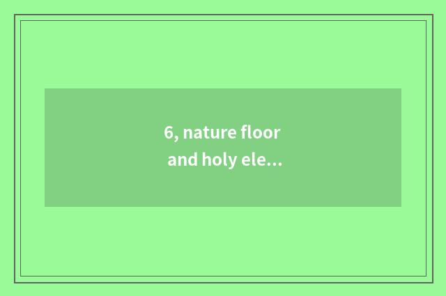 6, nature floor and holy elephant floor which good? How is nature floor differen