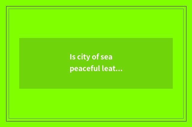 Is city of sea peaceful leather fastfood?