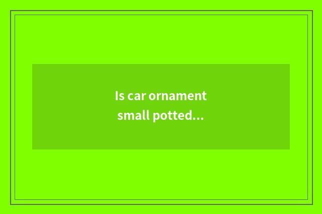 Is car ornament small potted how to shake? Is car ornament small potted how?