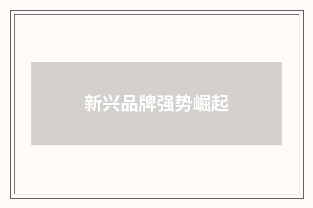 新兴品牌强势崛起