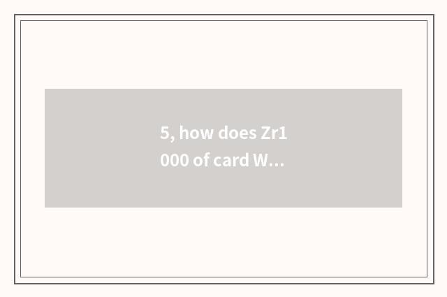 5, how does Zr1000 of card Western Europe connect Wifi?