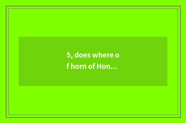 5, does where of horn of Hong Kong flourishing have cate market?