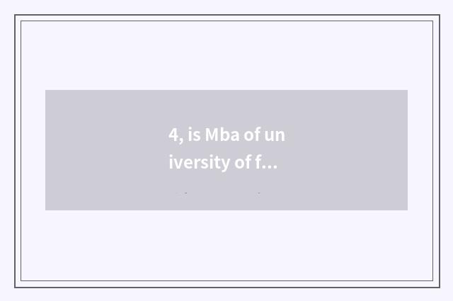 4, is Mba of university of finance and economics tuitional?