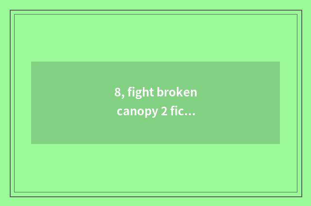 8, fight broken canopy 2 fictions the plot of a play?