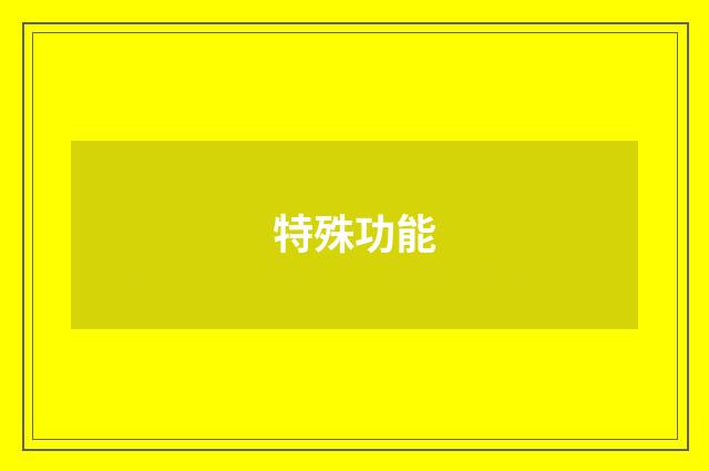 特殊功能