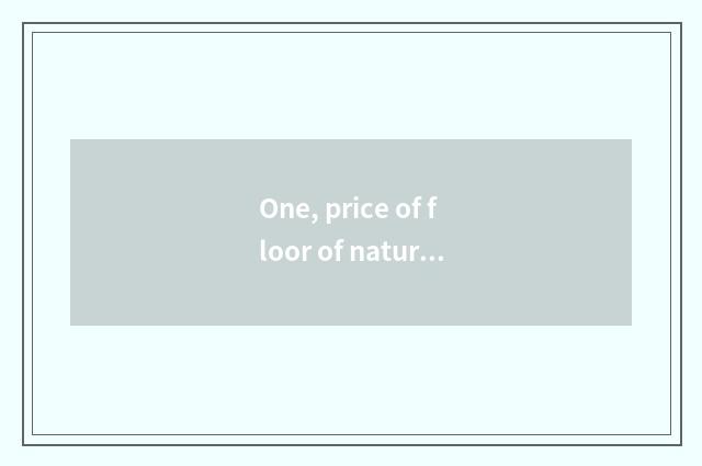 One, price of floor of nature real wood?