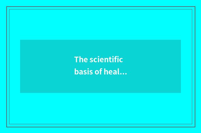 The scientific basis of health management?