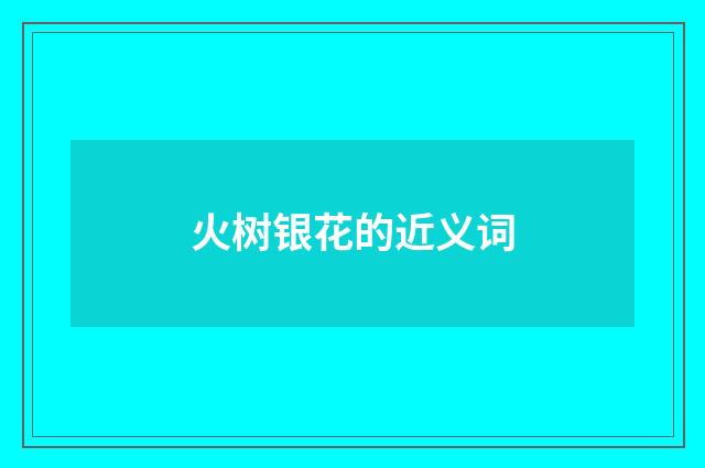火树银花的近义词