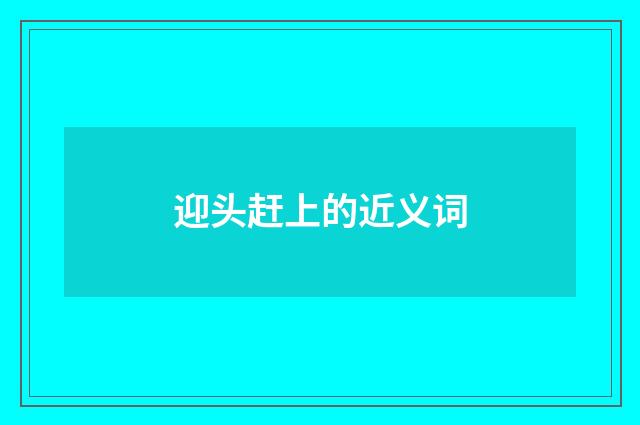 迎头赶上的近义词