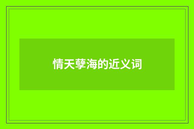 情天孽海的近义词