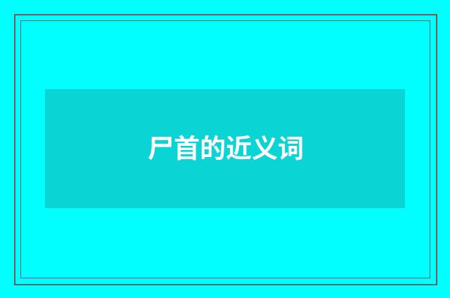 尸首的近义词
