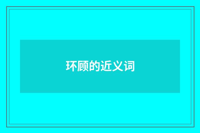 环顾的近义词